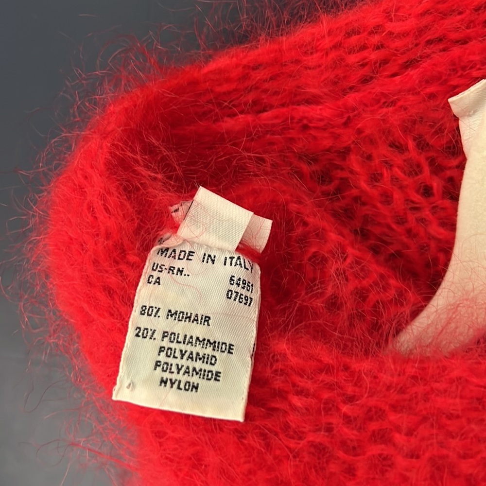 United Colors of Benetton 80% Mohair Cardigan Sweater - Picture 5 of 8